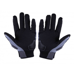 Моторукавички чорні з сірим текстиль size L MS07