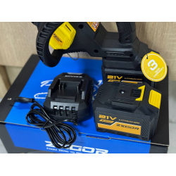Акумуляторна Пила ланцюгова ZEGOR CSPB-21BL-12" 2*(21 V, 6 Ач) PROFESSIONAL