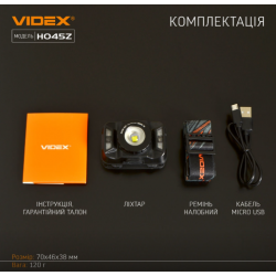 Налобний світлодіодний ліхтарик VIDEX VLF-H045Z 270Lm 5000K