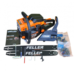 Бензопила ланцюгова Feller ESC-4100 2Т 2 шини + 2 ланцюги