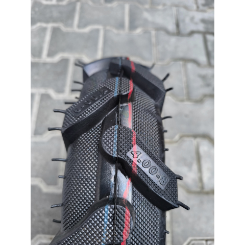 Колесо в зборі 4.00-8 зубаті на мотоблок фірми Hiquality ялинка