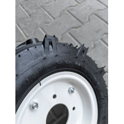 Колесо в зборі 4.00-8 зубаті на мотоблок фірми Hiquality ялинка