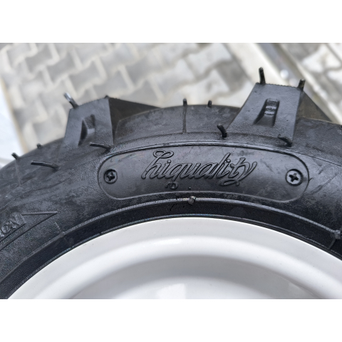 Колесо в зборі 4.00-8 зубаті на мотоблок фірми Hiquality ялинка