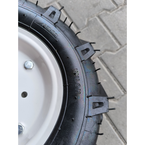 Колесо в зборі 4.00-8 зубаті на мотоблок фірми Hiquality ялинка