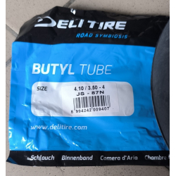 Камера 4.10/3.50-4 на візок/тачку DELI TIRE Індонезія гнутий вентиль