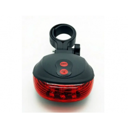 Задня велофара з лазерною доріжкою 