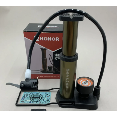 Насос велосипедний із манометром Honor