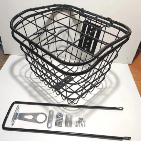 Кошик велосипедний сталевий з кришкою