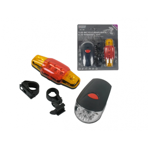 Велофара + стоп на батарейках 