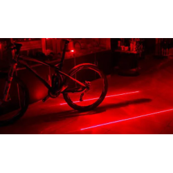 Задня велофара з лазерною доріжкою 