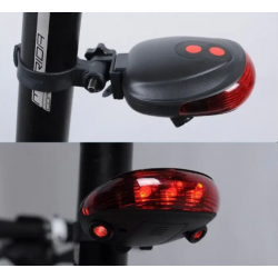 Задня велофара з лазерною доріжкою 