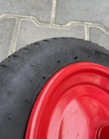 Колесо 3.25/3.00-8 в зборі до садової тачки 