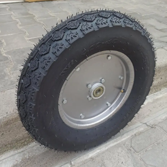 Колесо в зборі 4.00-10 до будівельної тачки Compass під вісь 17 мм та 20 мм