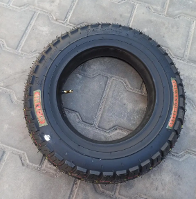 Шина на скутер 3.50-10 з камерою Тайвань шипована SC-TYRE-124