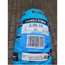 Покришка 3.50-10 до скутер безкамерка Делі SС-108 Індонезія