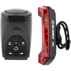 Задній стоп із поворотниками бездротовий для велосипеда Bike Horn Taillight