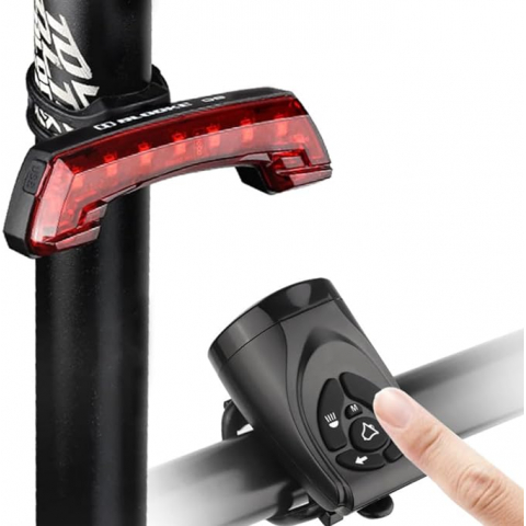 Задній стоп із поворотниками бездротовий для велосипеда Bike Horn Taillight