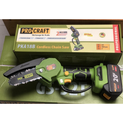 Акумуляторна міні пила Procraft PKA18B 2 шини+2 ланцюга