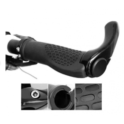 Гріпси ручки велосипедні з ріжками чорні