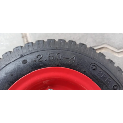 Колесо 2.50-4 в зборі камерне на візок
