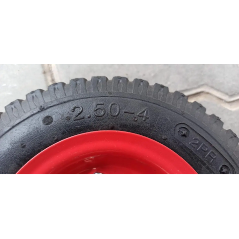 Колесо 2.50-4 в зборі камерне на візок