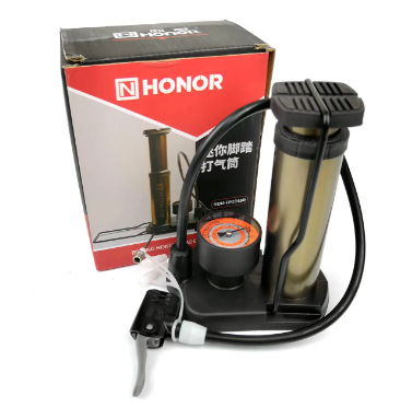 Насос велосипедний із манометром Honor