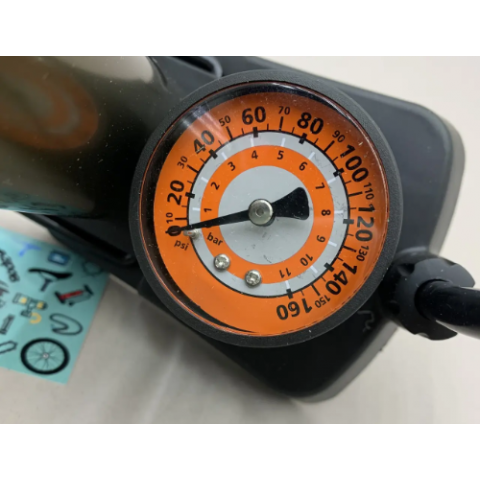 Насос велосипедний із манометром Honor