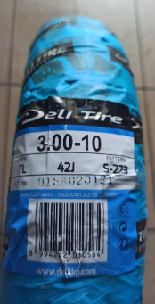 Покришка на скутер 3.00-10 Делі Таєр S-223 безкамерка Індонезія 