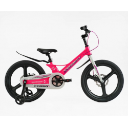 Велосипед дитячий 20 Рожевий Corso CONNECT магнієва рама 