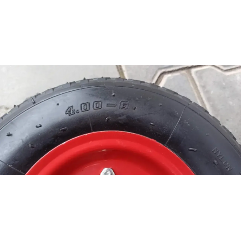 Колесо 4.00-6 до тачки в зборі під вісь 16 мм