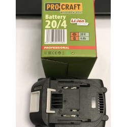 Акумуляторна батарея Procraft Battery 20В 4А/год