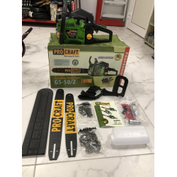 Ланцюгова Бензопила Procraft GS-50/2 (2 шини + 2 ланцюги)