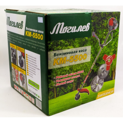 Бензокоса Могилів КМ-5500 NEW (3 ножі, 1 котушка)