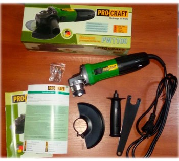 Болгарка Procraft PW- 1100, 125 м