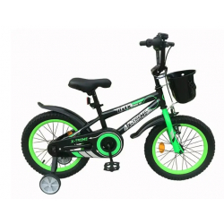 Дитячий велосипед X-Treme FLASH 16" чорно-зелений
