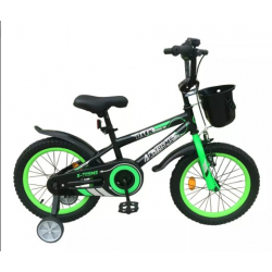 Дитячий велосипед X-Treme FLASH 16" чорно-зелений