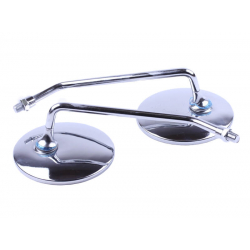 Дзеркала круглі хром М10, к-т: 2 шт. - Альфа