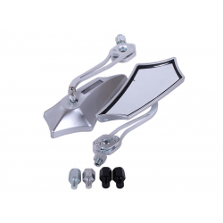 Дзеркала з перехідниками 2074 срібло (комплект) - АМ