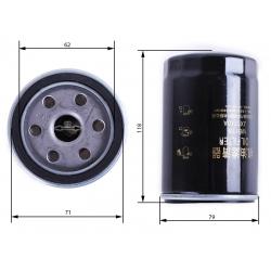 Фільтр масляний Foton 244 Jinma 244 (WB178)