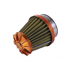 Фільтр нульовий "Конус" Ø38 мм прямий жовтий (великий) - АМ