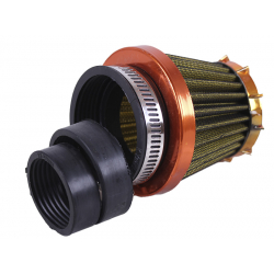 Фільтр нульовий "Конус" Ø38 мм прямий жовтий (великий) - АМ