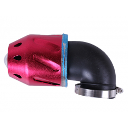 Фільтр нульовий "Куля" червоний Ø42 мм 90° (125-150сс) - АМ