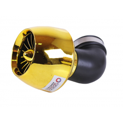 Фільтр нульовий "Турбіна" з крильчаткою золото Ø48 мм 90° - АМ