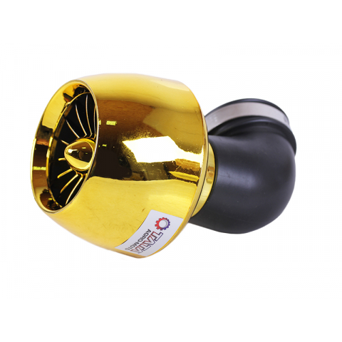 Фільтр нульовий "Турбіна" з крильчаткою золото Ø48 мм 90° - АМ