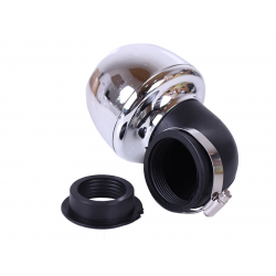 Фільтр нульовий "Turbo" хром. Ø38 мм 90° - АМ