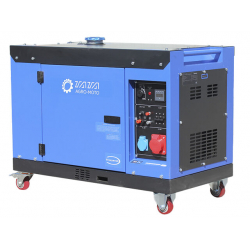 Генератор дизель JM10000TD 6.5/6.8KW (однофазний/трифазний+свічка розжарення) безшумний ТАТА
