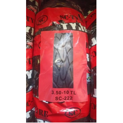 Безкамерка на скутер 3.50-10 