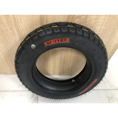 Покришка на скутер 3.00-10 з камерою Тайвань шипована