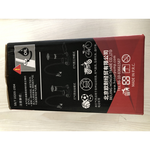 Насос велосипедний із манометром Honor