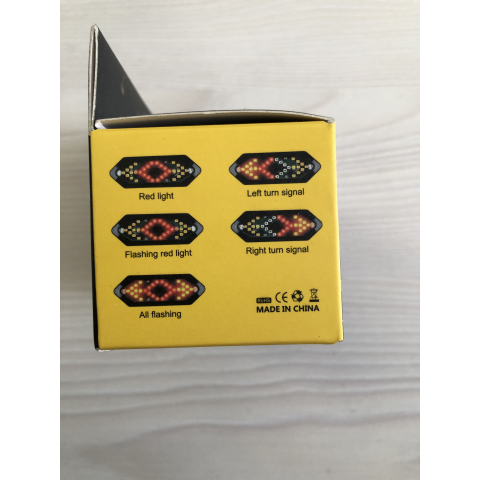 Задній стоп з поворотами на велосипед безпроводний FY-1820